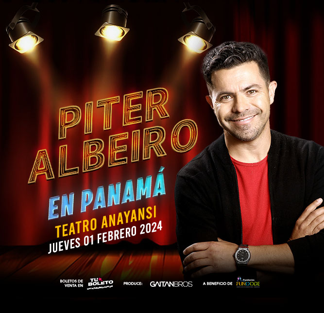 Foto promocional del evento PITER ALBEIRO describiendo los participantes y fechas del evento.