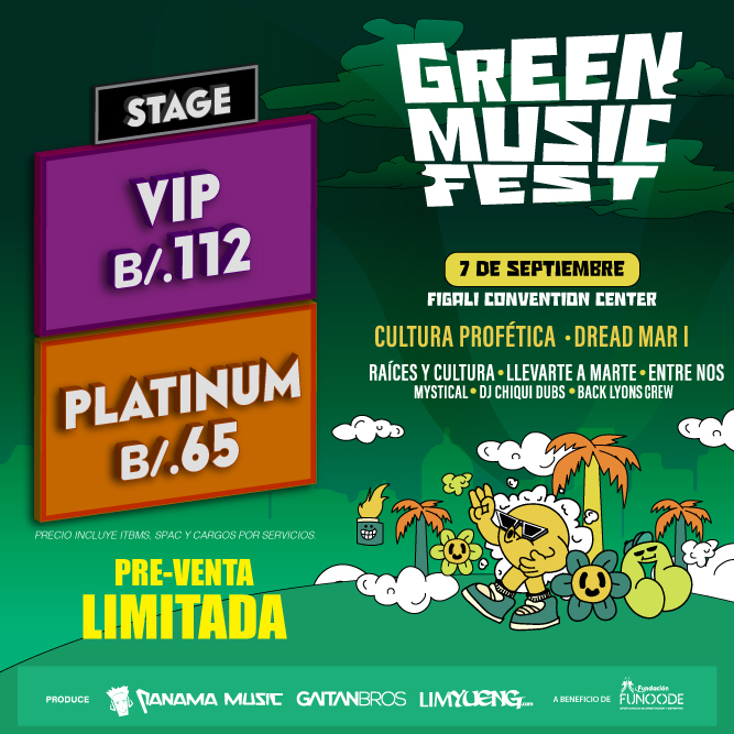 Plot promocional del evento CULTURA PROFÉTICA & DREAD MAR I con precios y mapa.