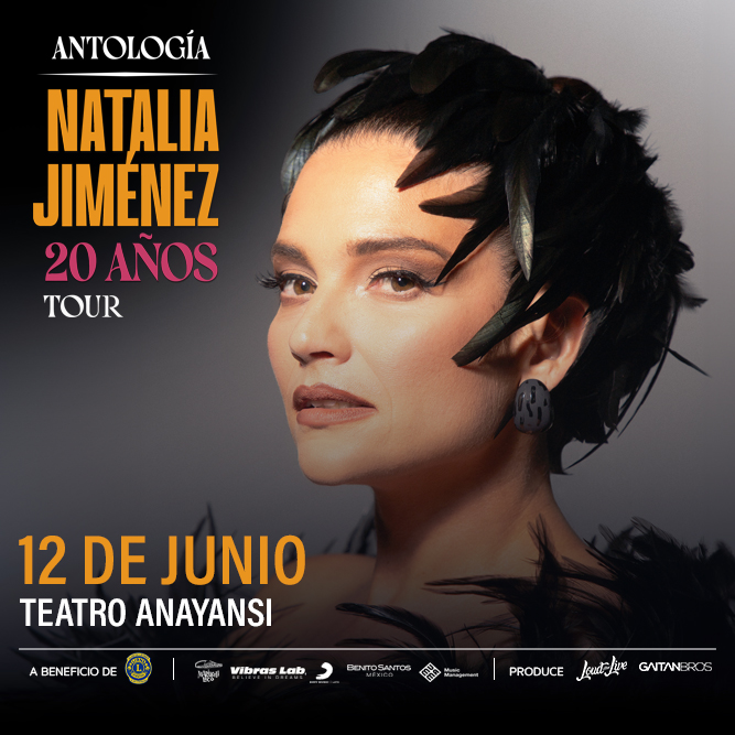 Foto promocional del evento NATALIA JIMÉNEZ describiendo los participantes y fechas del evento.